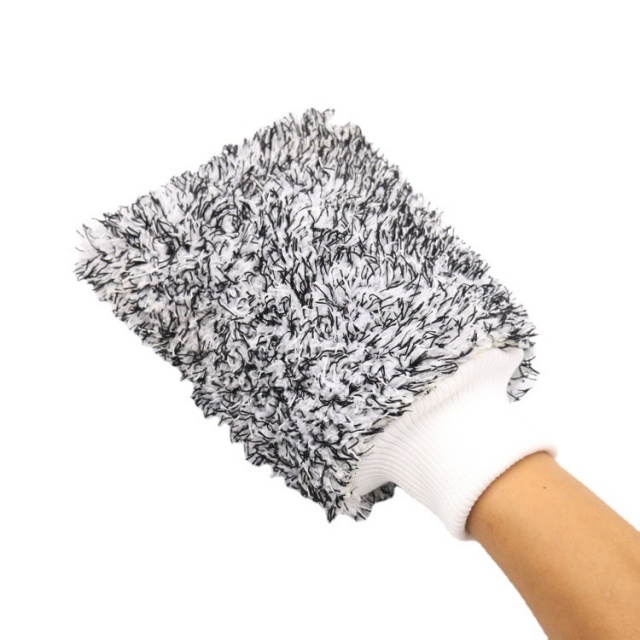 Yumuşak Ara&ccedil; Bakım Mikrofiber Emici Peluş Temizlik Eldiveni (1)