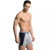 Atmungsaktive, gesplei&szlig;te, zweifarbige Herren-Boxershorts aus Baumwolle