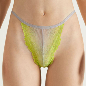 Llenceria sexy de tall alt d'encaix de carrer per a senyores