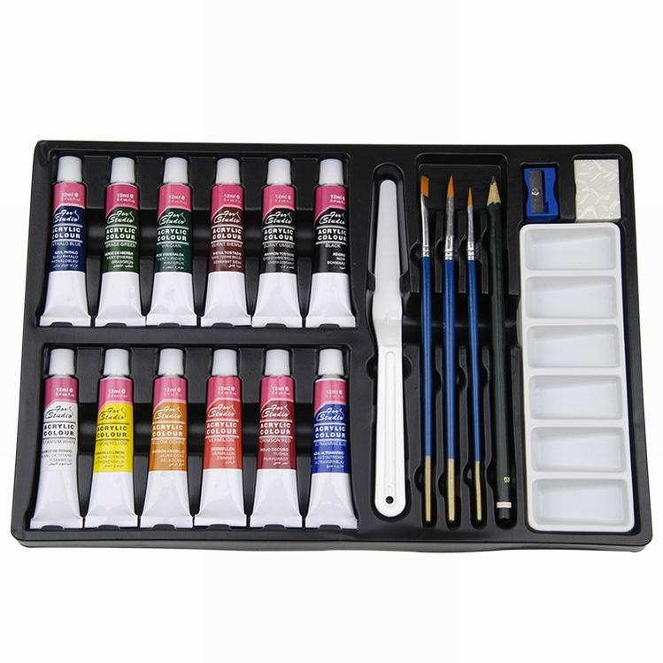 20pcs Acrylic Colour Painting Set