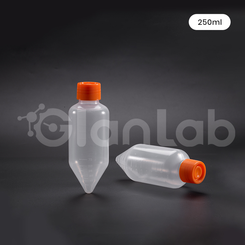 Botella centr&iacute;fuga c&oacute;nica de 250 ml.
