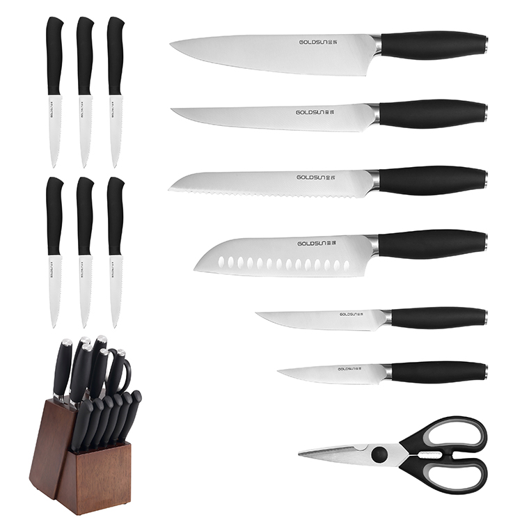 K&uuml;chenmesserblock-Set mit Schere