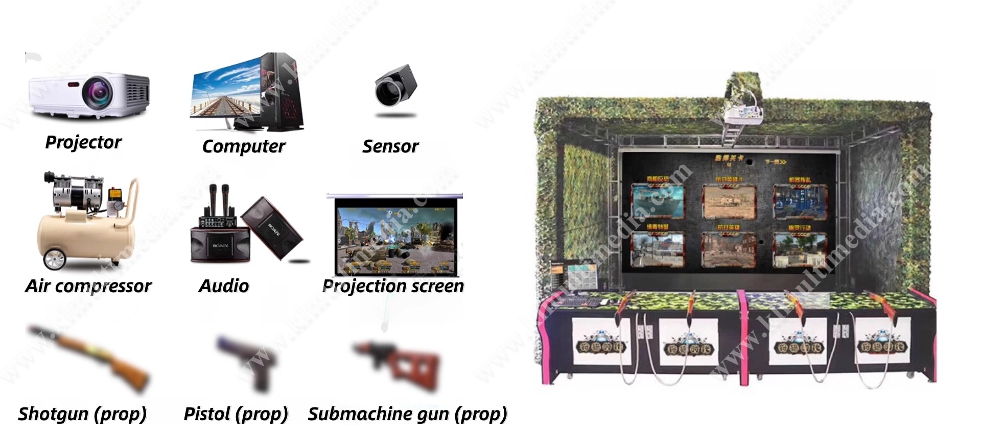 projector shooting game