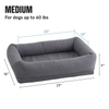 CPS Luxury Bolster Wholesale Factory Hot Sale Memory Foam Pet Dog Bed