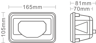 Thermische kunststof led-werklamp