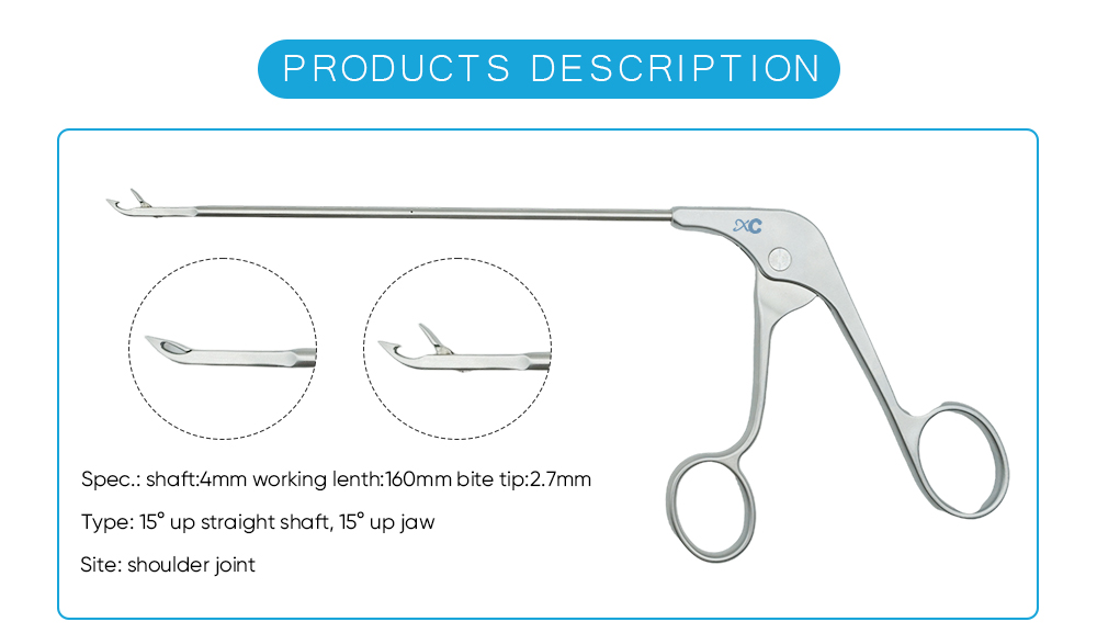 Ishaft ethe tye i-15 degree up jaw suture passer