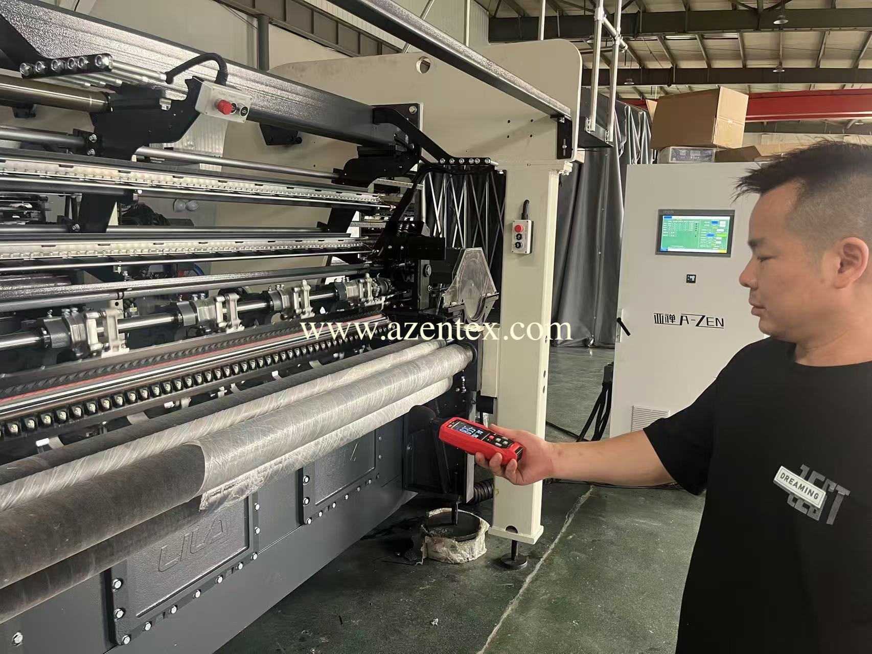 Inspektion von Trikotmaschinen