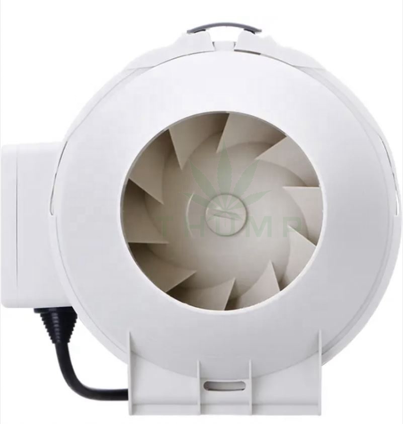 Greenhouse Mixed Flow Ventilation Reversible Smart Inline Duct Fan 8 Inch