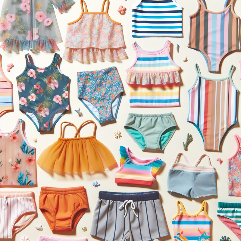 Principais tend&ecirc;ncias de moda praia infantil 2024