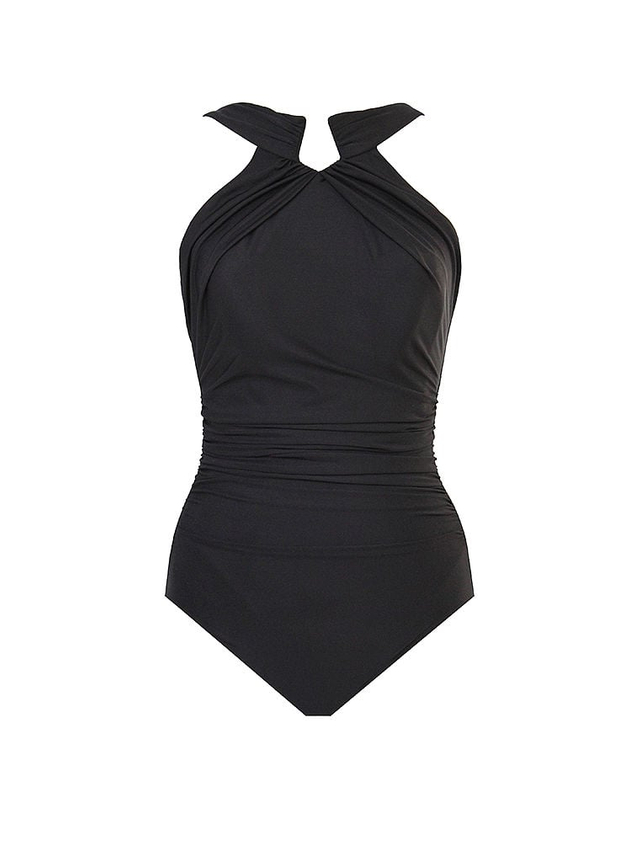 Schwarzes Badebekleidungsset aus Baumwolle