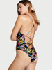 Badpak met tropische print