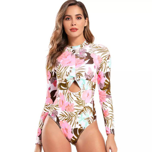 Costum de baie cu mânecă lungă UV cu mânecă cu mânecă cu mânecă lungă 