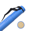Telescopic Tube Poster Tube Document Tube Leather Grain Round Drawing Tube Dia. 8.5cm x 63~102.5cm