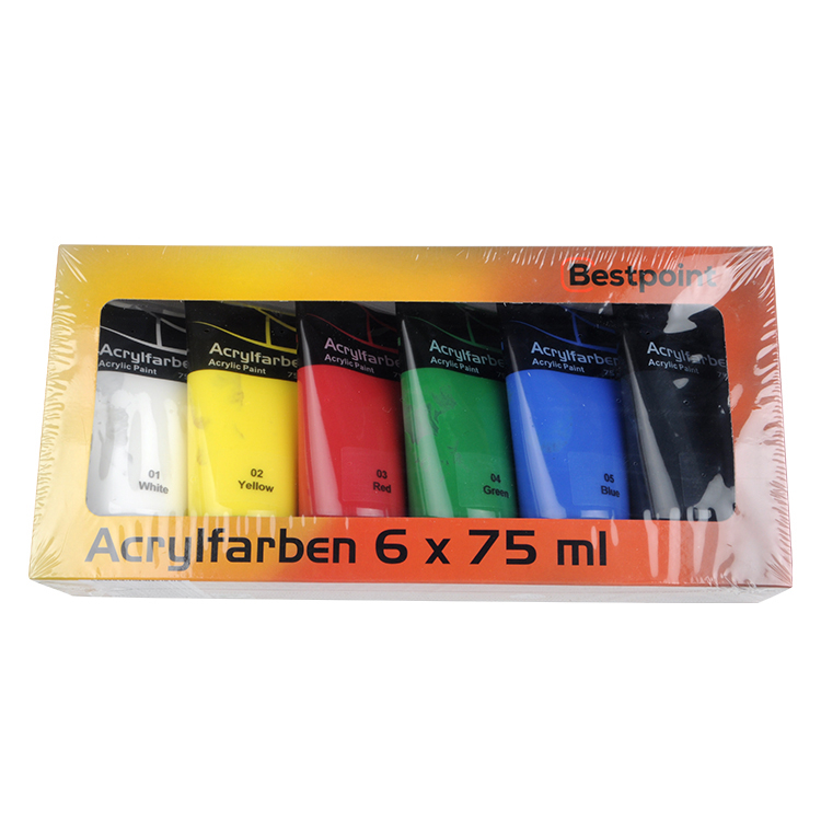 6x75ml Acrylic Colour Set