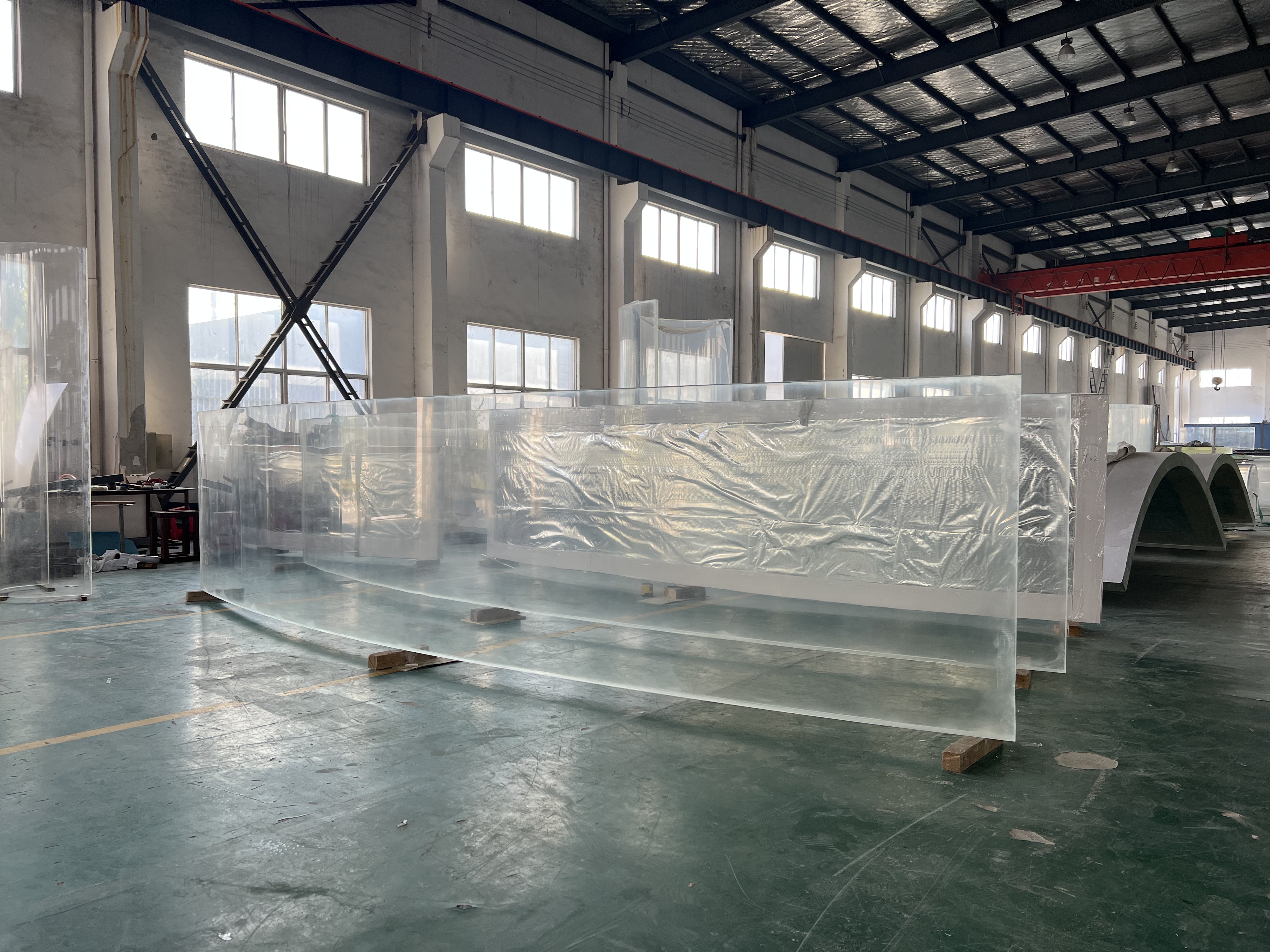 Ukuta wa bwawa la kuogelea la Acrylic - LEYU