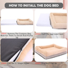 Luxury Cama Para Perro Orthopedic Memory Foam Washable Large Pet Cat Cushion Plush Fluffy Sofa Beds