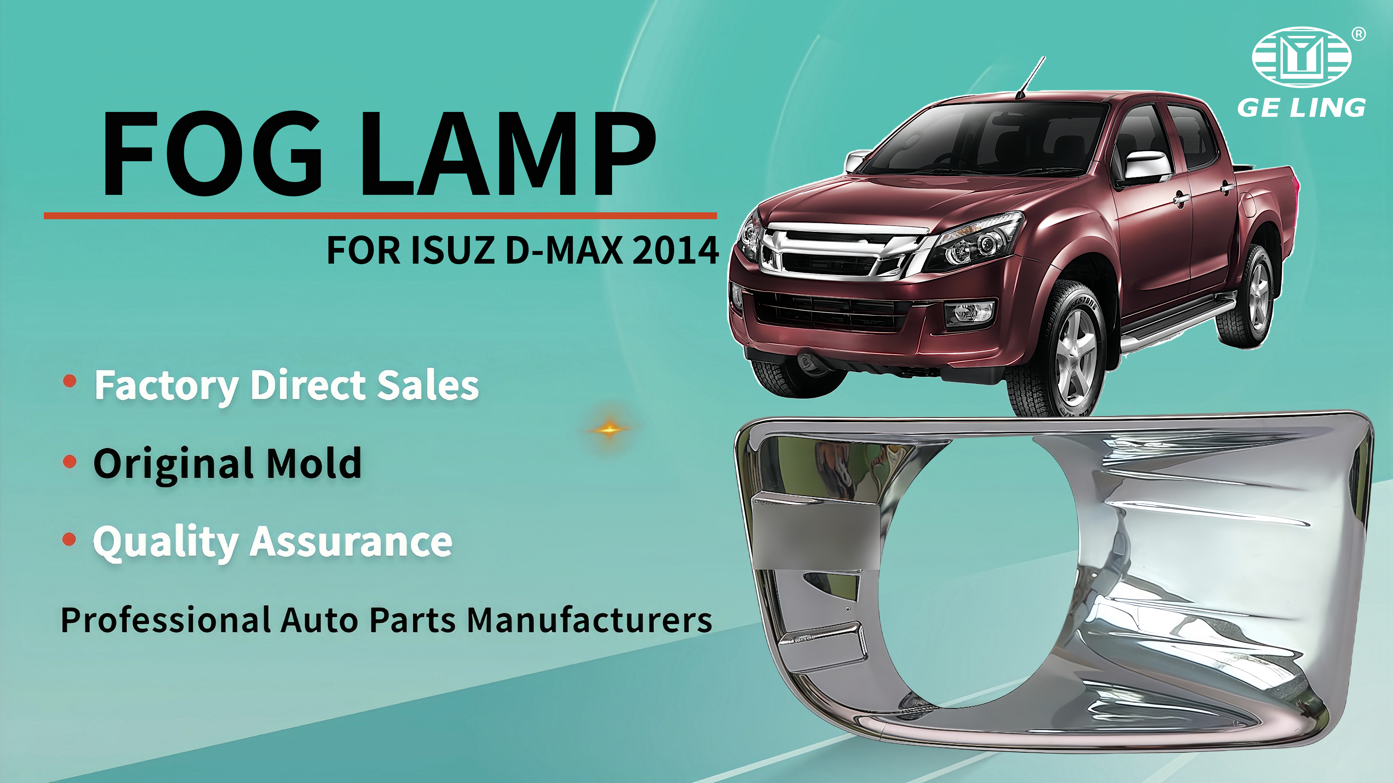 Cover Lampu Kabut Isuzu Dmax 2014 Chrome