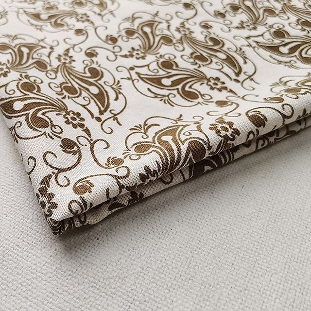 Normal print linen viscose fabric 