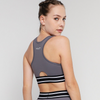 Griż U Bojod Striped Nisa Sports Bra