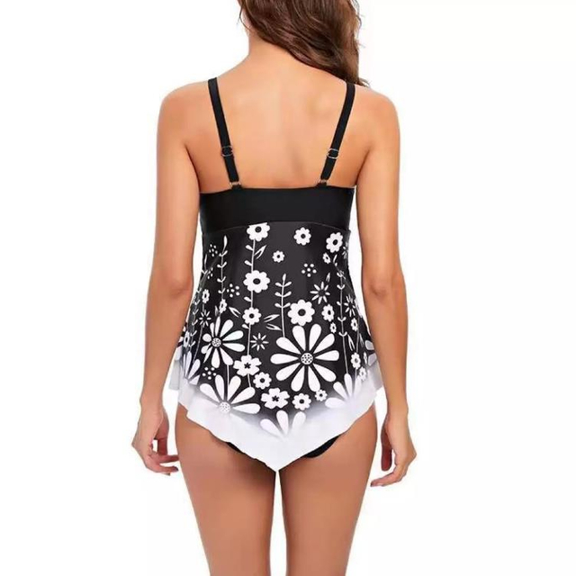 Frauen Tankini mit Rock -Badebekleidung