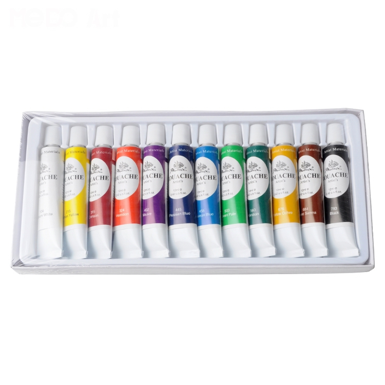 12ml Gouache Colour Set of 12 18 24