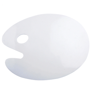 Flat Oval Plastic Palette 43x30cm