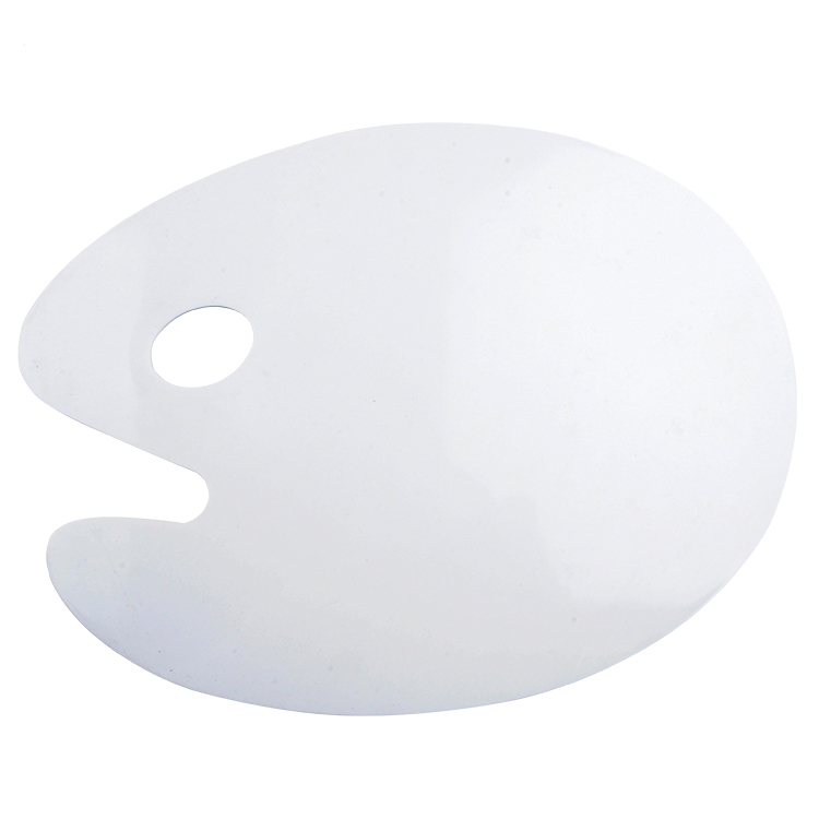 Flat Oval Plastic Palette 43x30cm