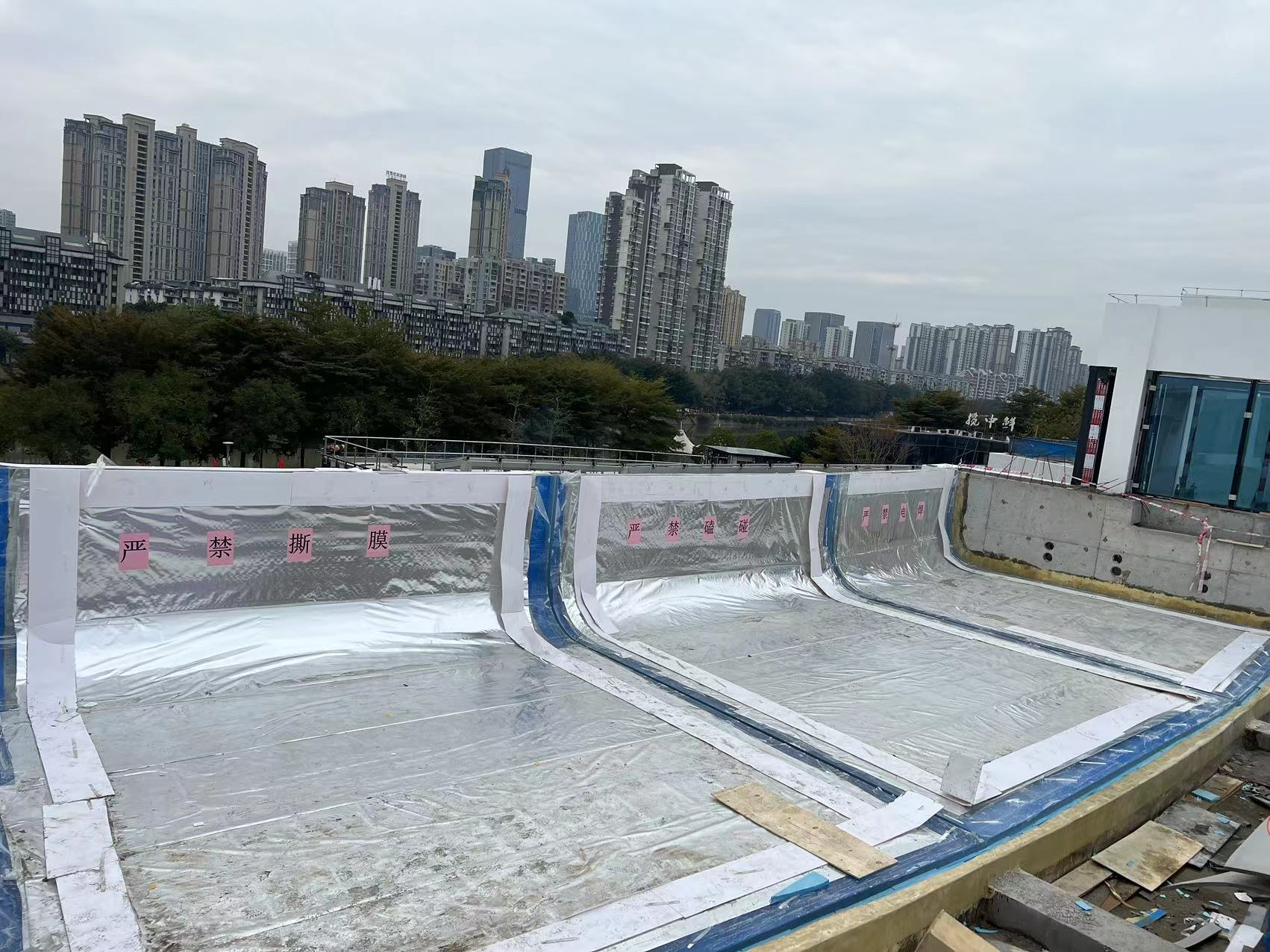 Cl&aacute;sico Soportado En 3 Lados Ventana Piscina - Leyu