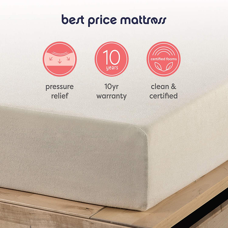 Hot Sell Helps Relief Pressure Queen Size Green Tea Memory Foam Mattress in Low Price