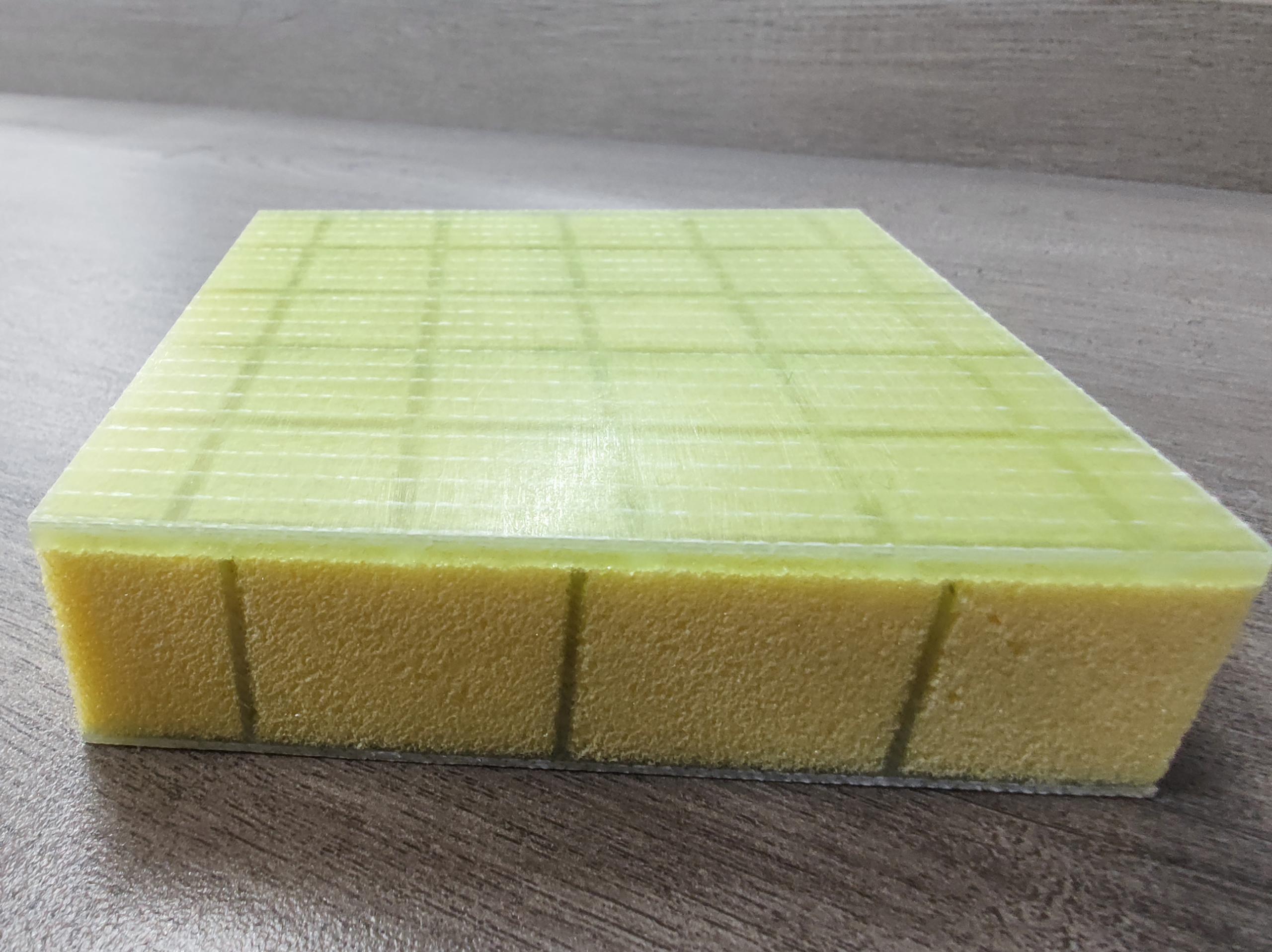 صلد لوحة شطيرة مركبة ذات قلب هيكلي من إسفنج PVC