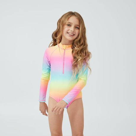 小さな女の子のためのカスタムメイドのワンピース水着 