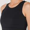Цврст црн спортски градник Racerback