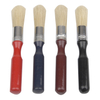 Set of 4 Coloured Wooden Handle Bristle Brush Painting