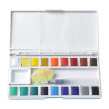 Plastic Box High Quality Solid Watercolor Paint Set of 12 18 24 36