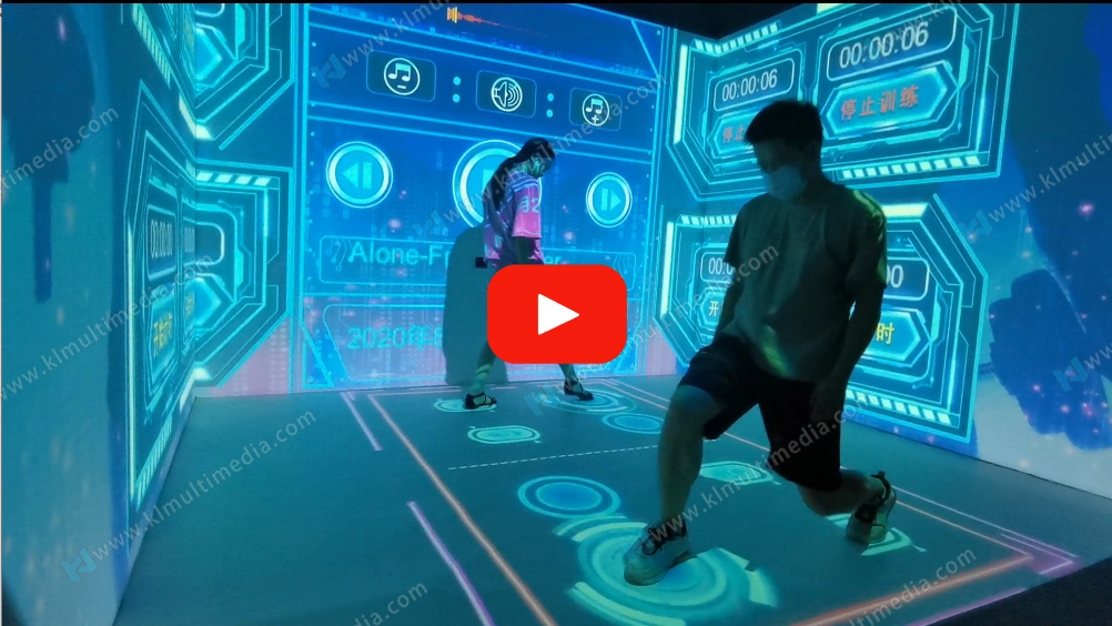 صالة الألعاب الرياضية التفاعلية الإسقاط