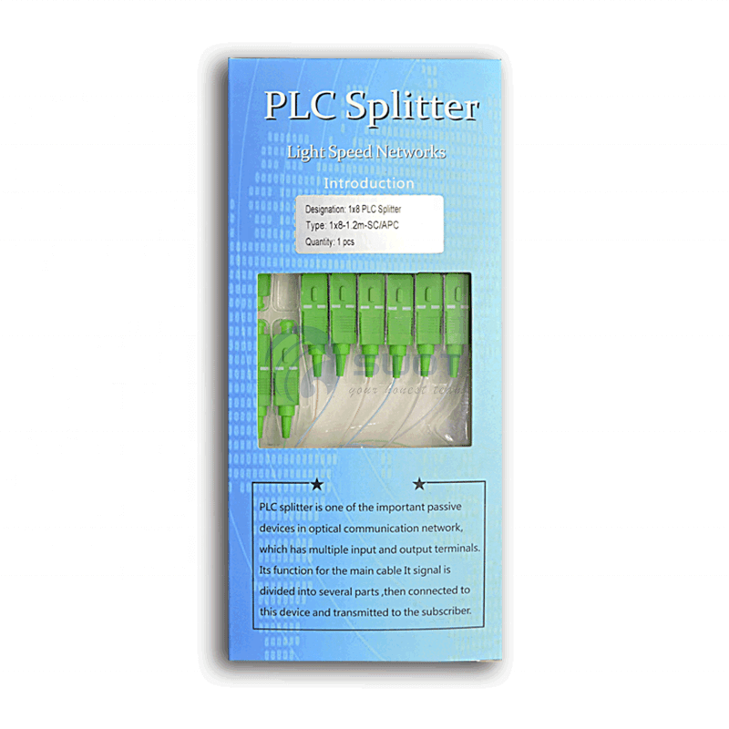 Mini Fiber Optic Splitters 1x8 SC/APC