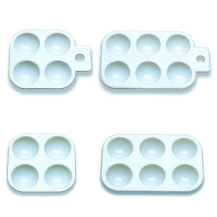 Rectangular Plastic Palette 4 Well 6 Well