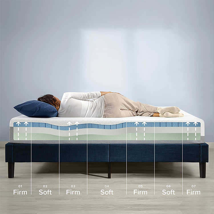 New Arrival Queen Gel Memory Foam Mattress with Bamboo Charcoal