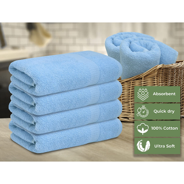 Quick Dry Deluxe Collection Cotton Hotel Wei&szlig;es Badetuch mit Logo (3)