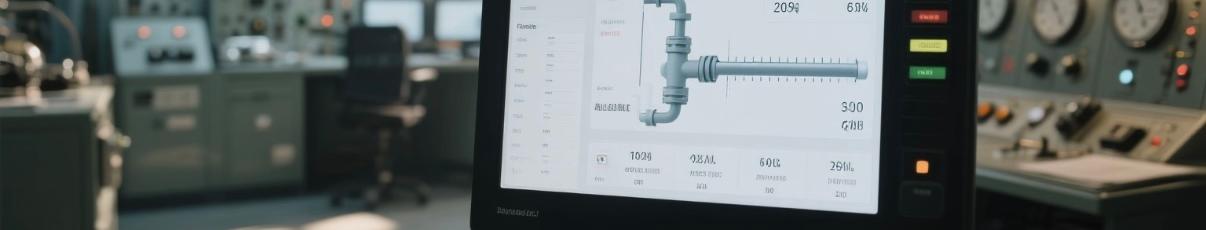 Tableau de bord de surveillance &agrave; distance affichant la pression et le d&eacute;bit du carburant diesel pour le g&eacute;n&eacute;rateur