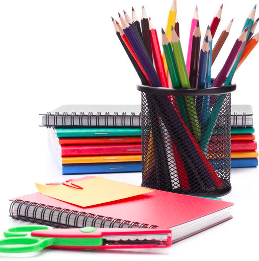 What are the customs declaration procedures and tariffs for stationery import?
