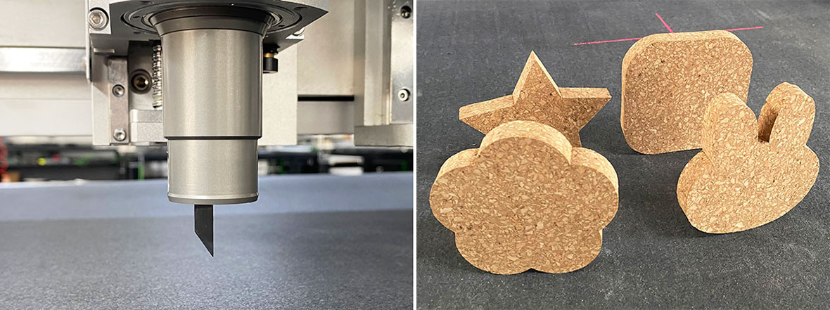 cork cutting machine آلة قطع الفلين