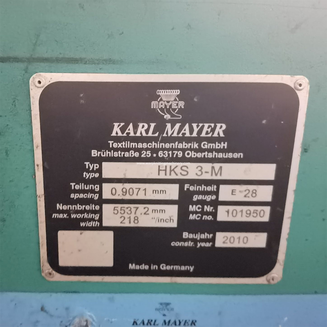 HKS3MKarl-Mayer-HKS3M-2010