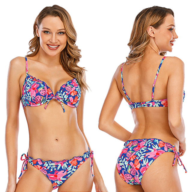Wahine Ruffles Wire Bikini Set