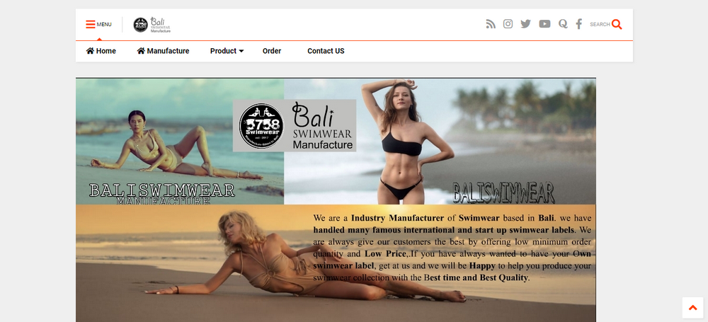 Bota e lulëzuar e prodhuesve të bikini Bali