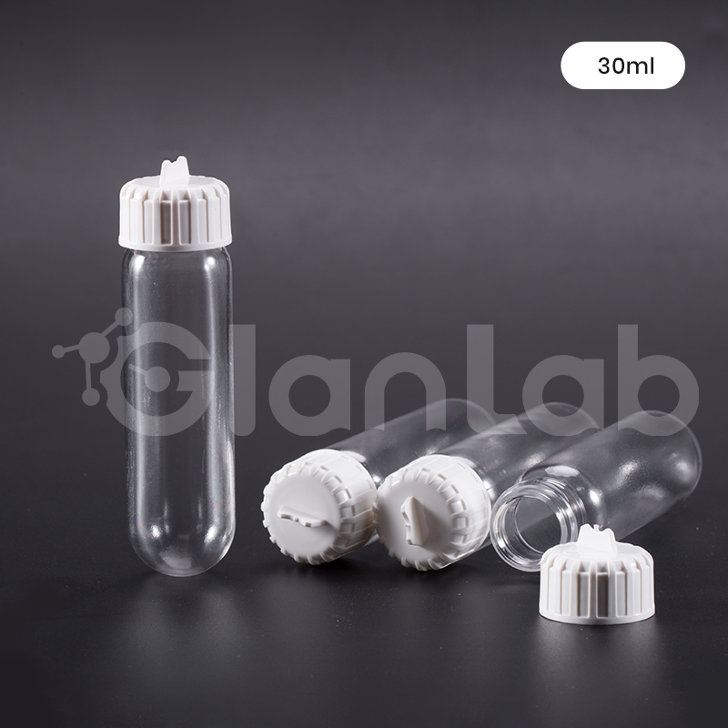 Provetta da centrifuga in policarbonato da 30 ml con tappo a vite.1