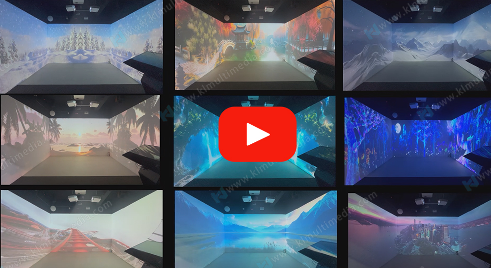 Yoga immersive film source display