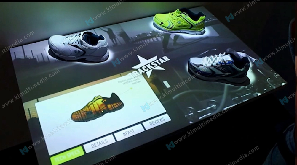 Interactive tabletop projector