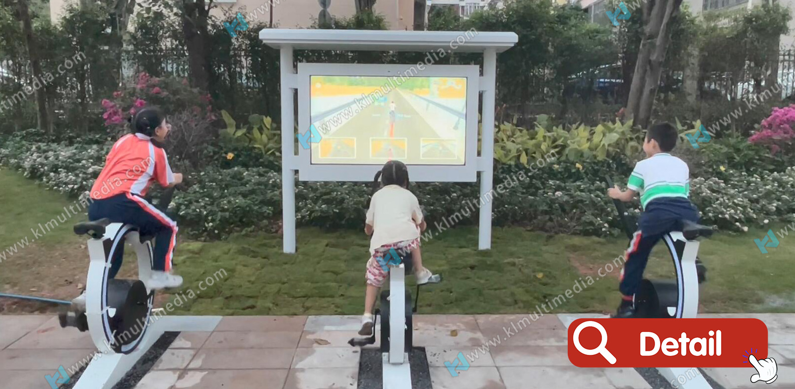 ركوب الدراجة الافتراضية في الهواء الطلق