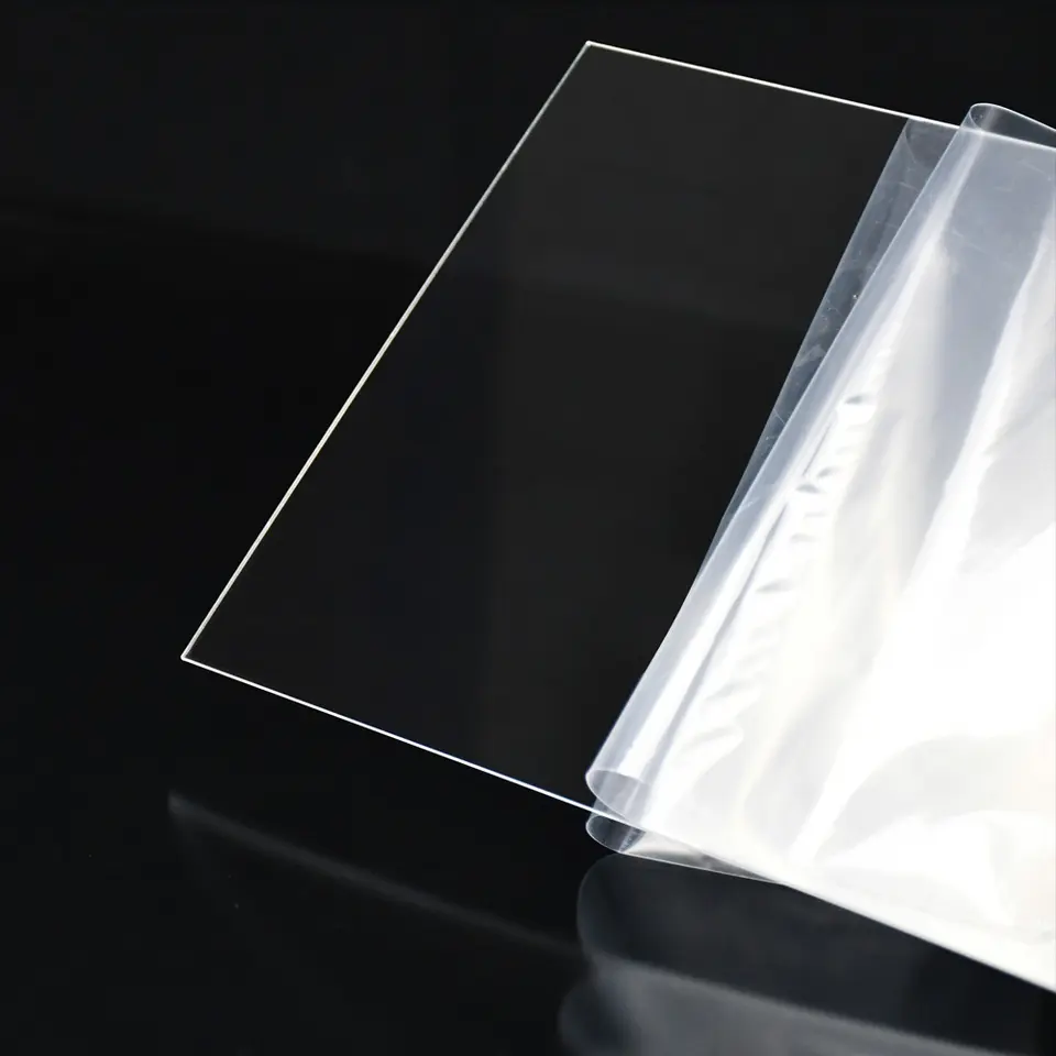 Pel&iacute;cula de l&aacute;mina de PET transparente brillante antihuellas